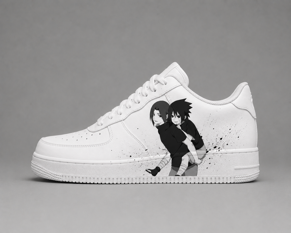 Sneakers Custom Naruto Shippuden Itachi x Sasuke Édition Limitée