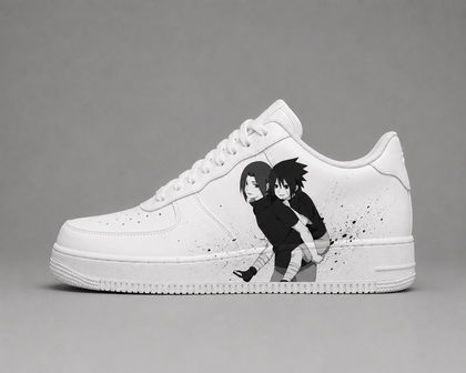 Sneakers Custom Naruto Shippuden Itachi x Sasuke Édition Limitée — sneaker anime personnalisée