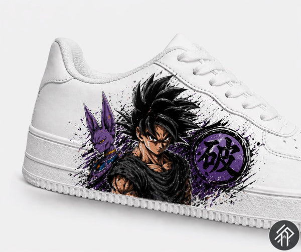 Goku X Beerus Sneakers Unisexe Personnalisés Edition Limitée Dragon Ball -  Customized Anime Sneakers - Handmade - Anime Art
