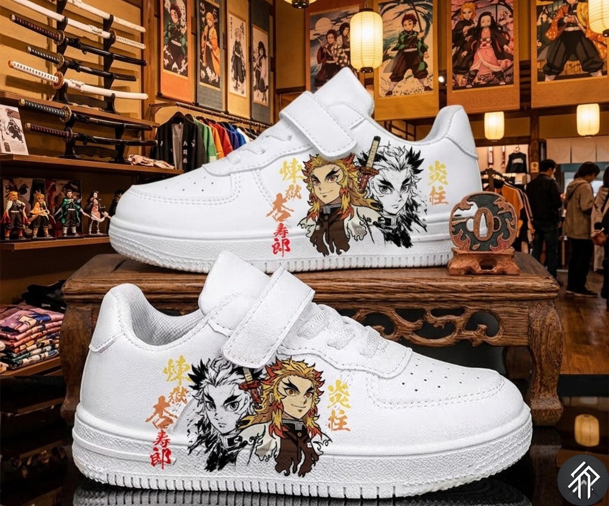 Demon Slayer Sneakers Edition Limitée Unisex Rengoku - Customized Anime Sneakers - Livraison internationale