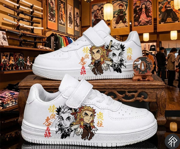 Demon Slayer Sneakers Edition Limitée Unisex Rengoku - Customized Anime Sneakers - Livraison internationale