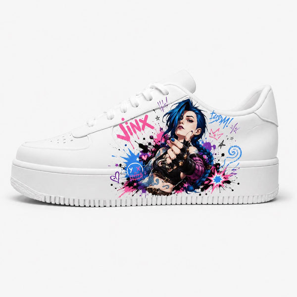 Jinx X Arcane Sneakers Unisexe Personnalisés Edition Limitée   - League of Legends | Arcane Customized Sneakers - Handmade