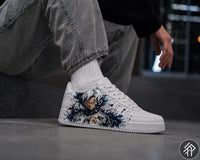 Sneakers Personnalisés Edition Limitée Unisexe Dragon Ball x Real Madrid - Goku Customized Anime Sneakers - Handmade - Real Madrid Edition