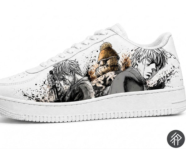 Sneakers Personnalisés Edition Limitée Unisexe Vinland Saga - Thorfinn Customized Anime Sneakers - Handmade - Anime Art