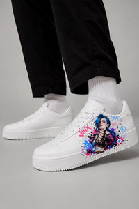 Jinx X Arcane Sneakers Unisexe Personnalisés Edition Limitée   - League of Legends | Arcane Customized Sneakers - Handmade