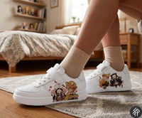 Demon Slayer Sneakers Edition Limitée Unisex Zenitsu & Nezuko - Customized Anime Sneakers - livraison internationale