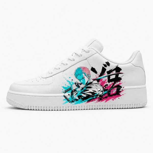 Zoro Sneakers Unisexe Personnalisés Édition Limitée One Piece x Roronoa Zoro - Anime Custom Sneakers - Handmade - Streetwear Edition