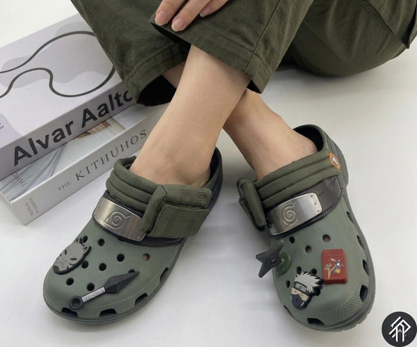 Crocs Personnalisées Unisexe Kakashi avec Pins Jibbitz Shinobi mode pour l'été