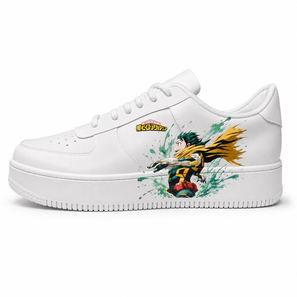 Sneakers Personnalisés Edition Limitée Unisexe My Hero Academia - Deku Customized Anime Sneakers - Handmade - Anime Art