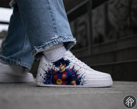 Sneakers Personnalisés Edition Limitée Unisexe Dragon Ball x Barça - Goku Customized Anime Sneakers - Handmade - Anime Art Barça Edition