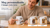 MUG personnalisable à image changeante – 2 photos recto verso