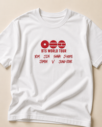 T-Shirt UNISEXE Brodé Tour — BTS Édition Limitée