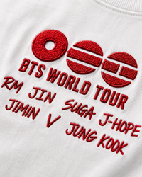 T-Shirt UNISEXE Brodé Tour — BTS Édition Limitée