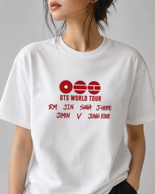 T-Shirt UNISEXE Brodé ARIRANG — BTS Édition Limitée