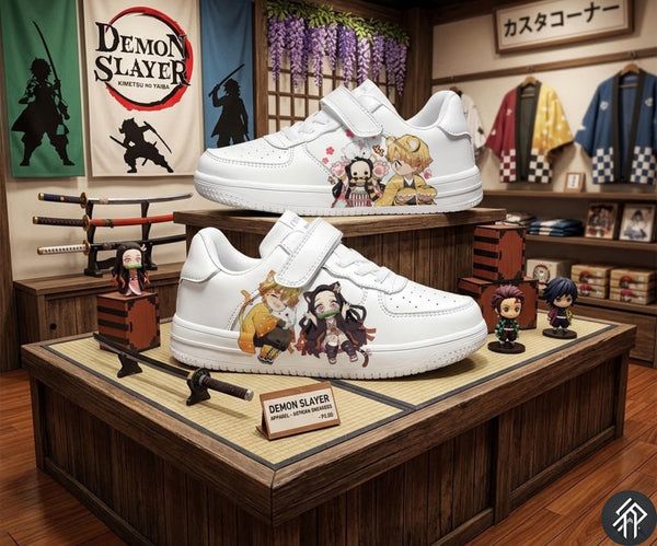 Demon Slayer Sneakers Edition Limitée Unisex Zenitsu & Nezuko - Customized Anime Sneakers - livraison internationale