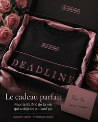 T-shirt UNISEXE brodé DEADLINE BLACKPINK Édition limitée