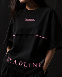 T-shirt UNISEXE brodé DEADLINE BLACKPINK Édition limitée
