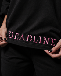 T-shirt UNISEXE brodé DEADLINE BLACKPINK Édition limitée