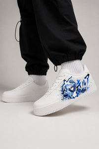 Kirua Zoldik Sneakers Unisexe Personnalisés Hunter X Hunter - Customized Anime Sneakers - Handmade - Anime Art