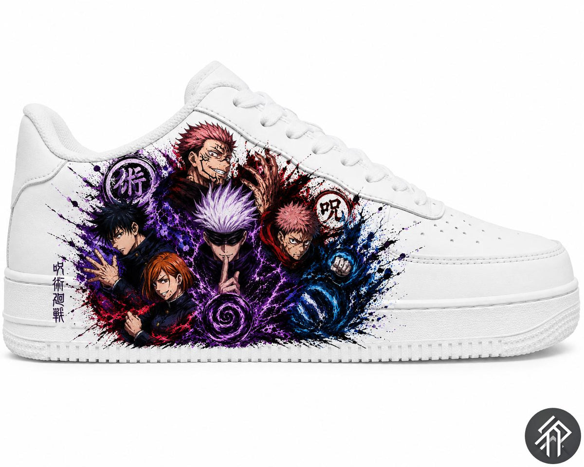 Sneakers Personnalisés Edition Limitée Unisexe Jujutsu Kaisen - Customized Anime Sneakers - Handmade - Anime Art JJK