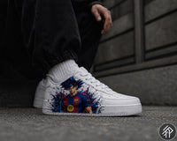 Sneakers Personnalisés Edition Limitée Unisexe Dragon Ball x Barça - Goku Customized Anime Sneakers - Handmade - Anime Art Barça Edition