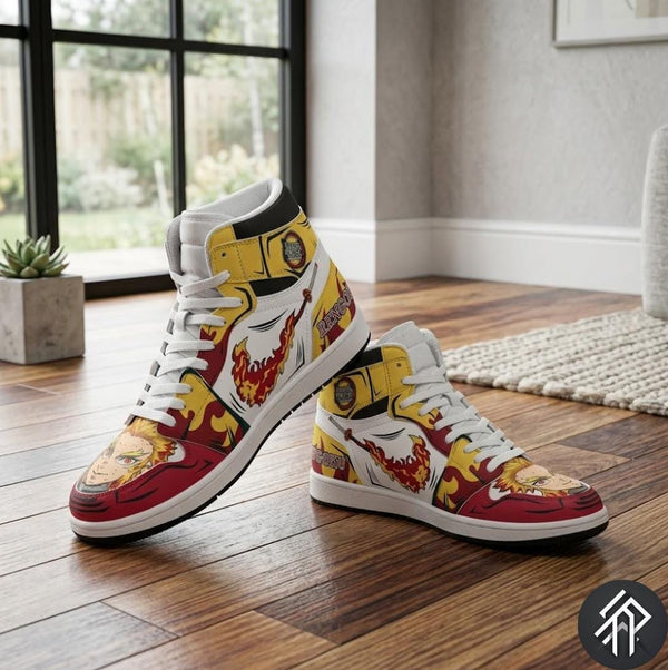 Demon Slayer Sneakers Unisex Rengoku - Customized Anime Sneakers - livraison internationale