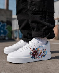 Luffy Sneakers Unisexe Personnalisés Édition Limitée One Piece x Luffy - Anime Custom Sneakers - Handmade - Streetwear Edition
