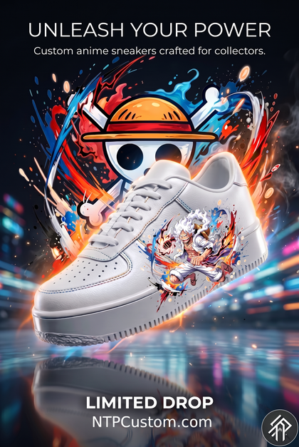 Sneakers One Piece - Luffy | Édition Limitée — sneaker anime personnalisée